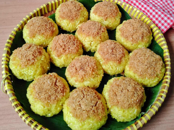 Resep Ketan serundeng manis gurih Anti Gagal