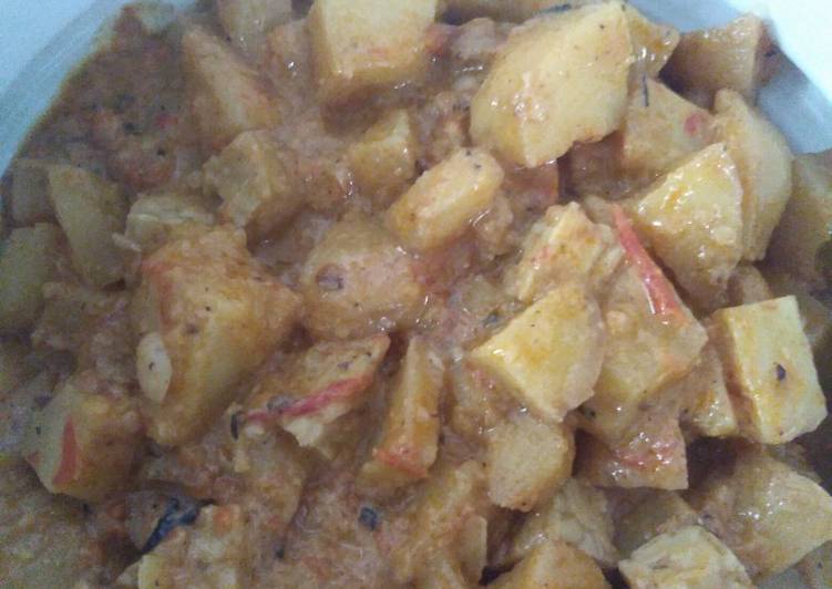 Resep Kentang goreng tempe bumbu santan Anti Gagal