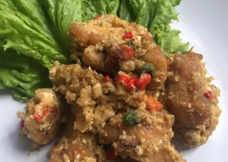 Ayam fillet sauce Salted egg