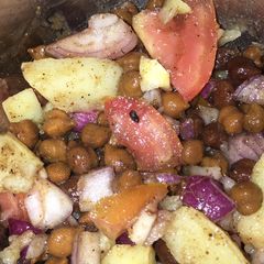 Chana chaat A picture of Chana chaat.