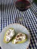 Aguacates 🥑 rellenos de queso crema de kéfir 🥛