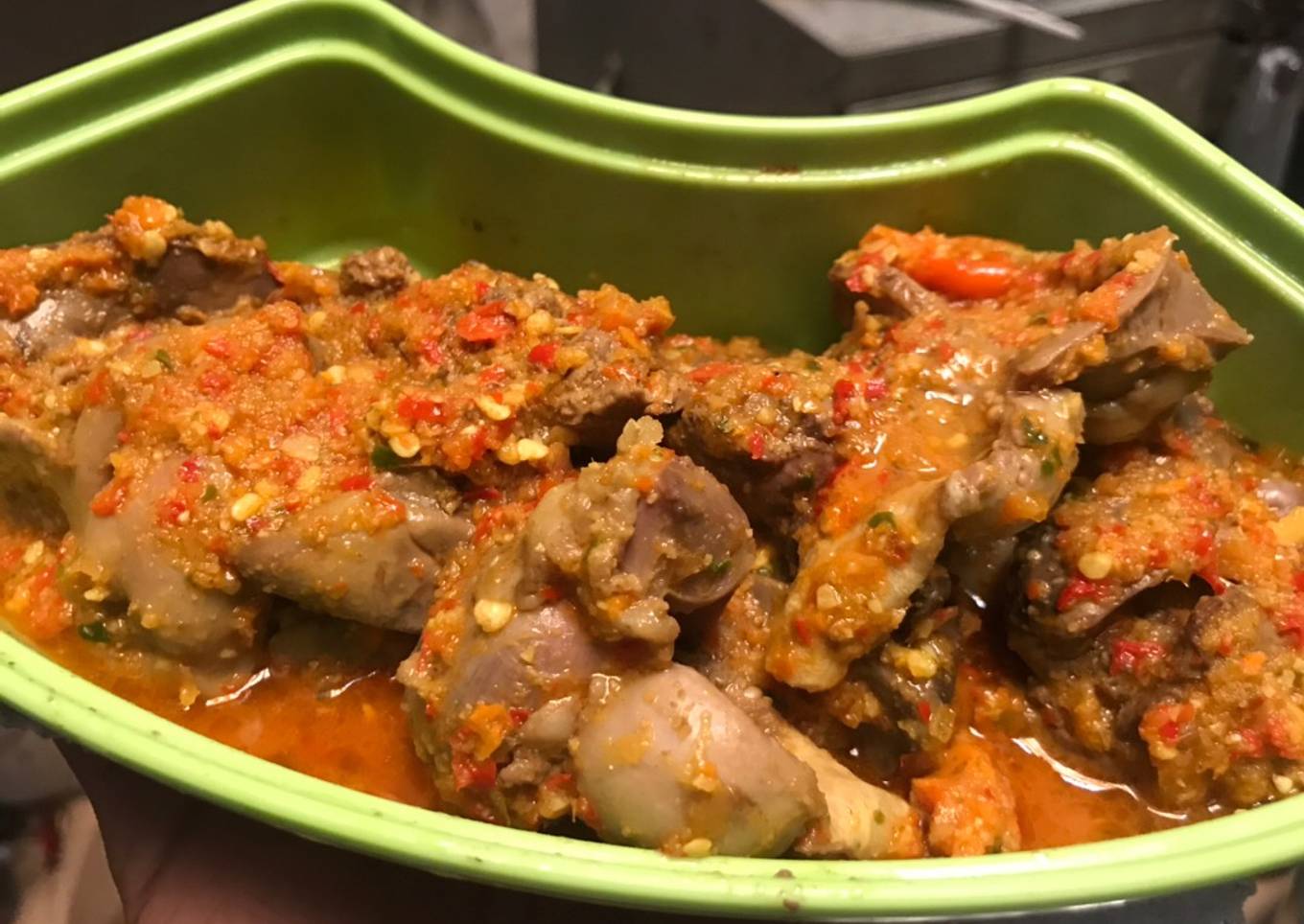 Hati ampela masak rica