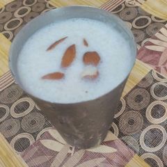 A picture of Almond banana shake.