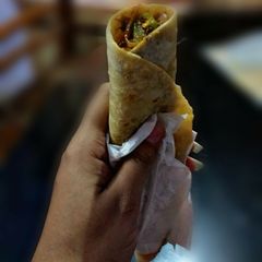 A picture of Vegetable kathi roll.