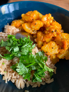 A picture of Nepali style Aloo Dum.