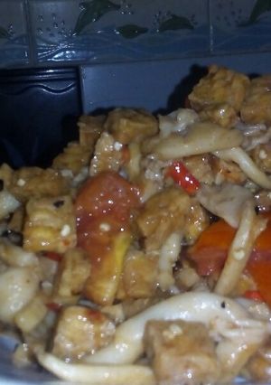 Foto resep Tumis jamur tiram & tempe ala kanak Lombok