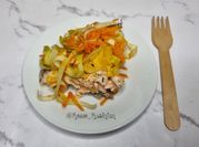 Una foto di zucca al forno con cannella