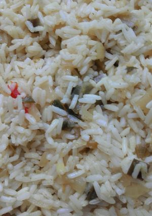 Una foto de Arroz al azafrán