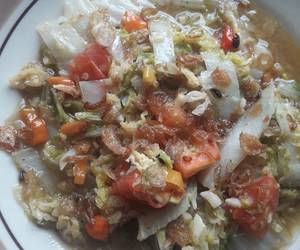 Praktis Memasak Tumis sawi putih orak arik Lezat Mantap