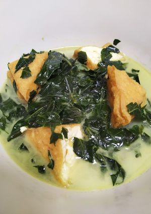 Foto resep Daun pepaya jepang dan tahu masak santan