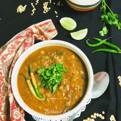 A picture of Vegetarian Dhansak (Parsi lunch menu).