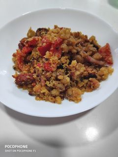 Una foto de Migas en microondas