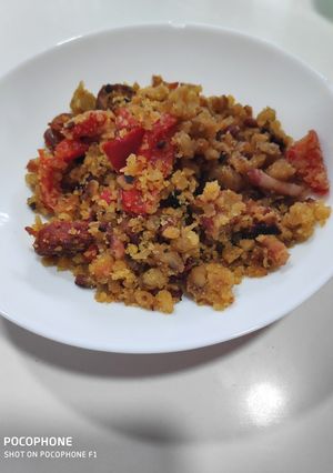 Una foto de Migas en microondas