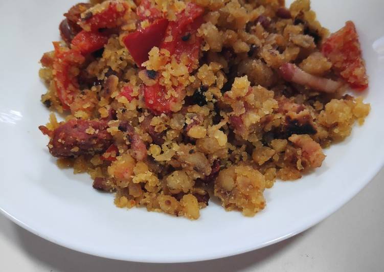 Migas en microondas