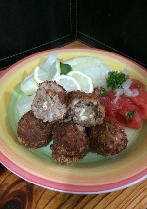 Una foto de Albóndigas de jurel rellenas con queso Philadelphia 🐟