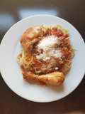 Spaguetis con pollo