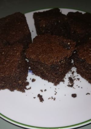 Una foto de Brownie chocolatoso