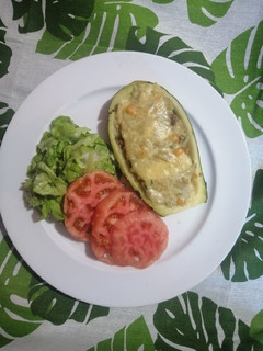 Una foto de Zapallo italiano relleno