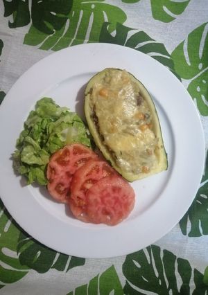 Una foto de Zapallo italiano relleno