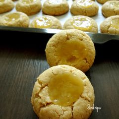 A picture of Lemon thumb print cookies:.