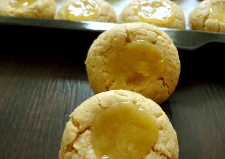 Steps to Prepare Quick Lemon thumb print cookies: