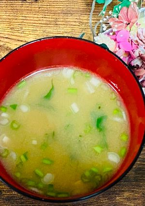 A picture of Shrimp Stock Miso Soup.