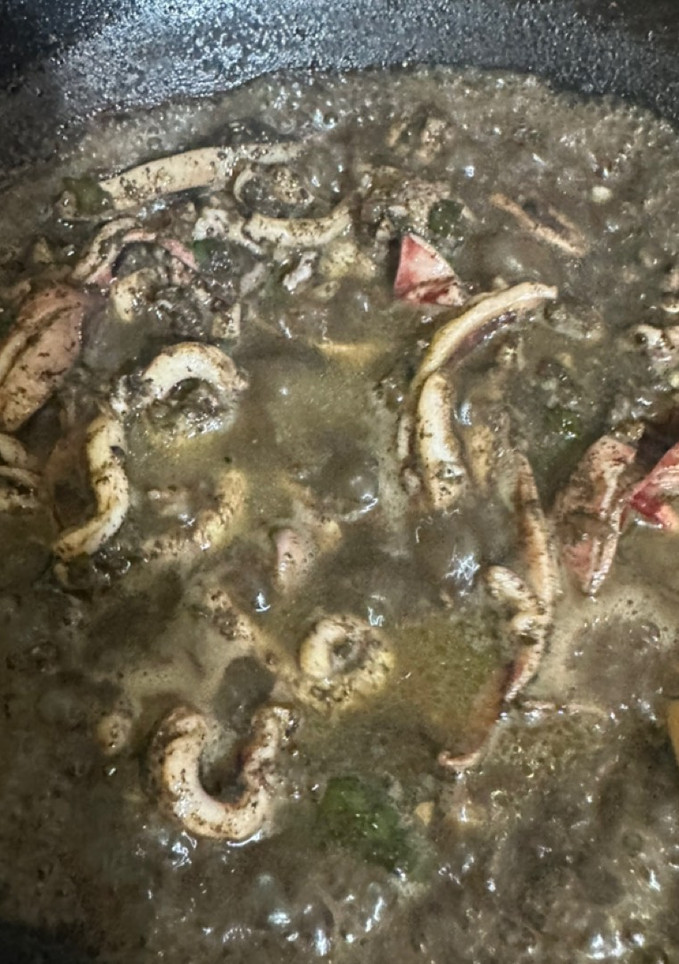 Foto resep 183. Cumi ungkep cabe hijau