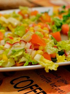 Una foto de Pencas de acelgas en ensalada