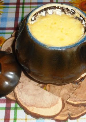 Фото Фрикадельки с картошкой и грибами под сыром.