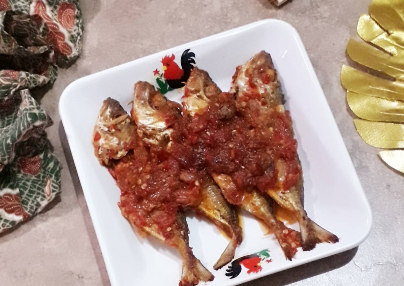 Ikan kembung balado