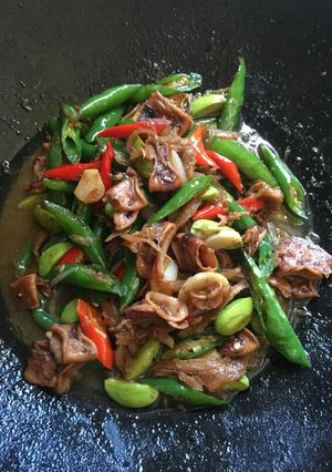 Foto resep Oseng cumi cabe ijo