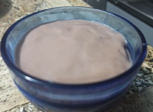 Una foto de Crema de chocolate con leche en polvo