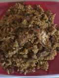 Stock fish rice and beans
