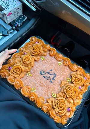 عکسی از دستور حلوای زعفرانی