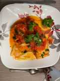 Tofu Stuffed with Pork in Tomato Sauce