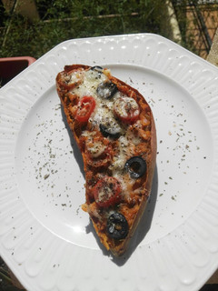 Una foto de Boniato relleno con lentejas