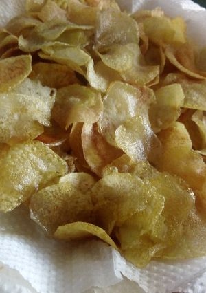 A picture of Homemade crisps.
