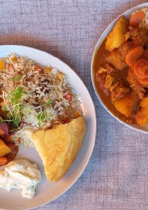 A picture of Vegetable rice.