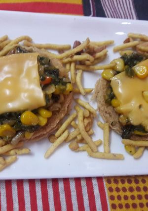 A picture of Corn Cheese Slice Sandwitch.