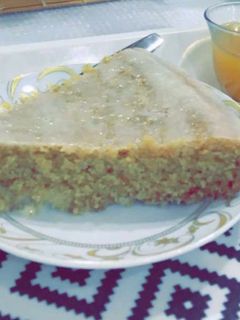 صورة لوصفة بسبوسة بالتمر و القرفة