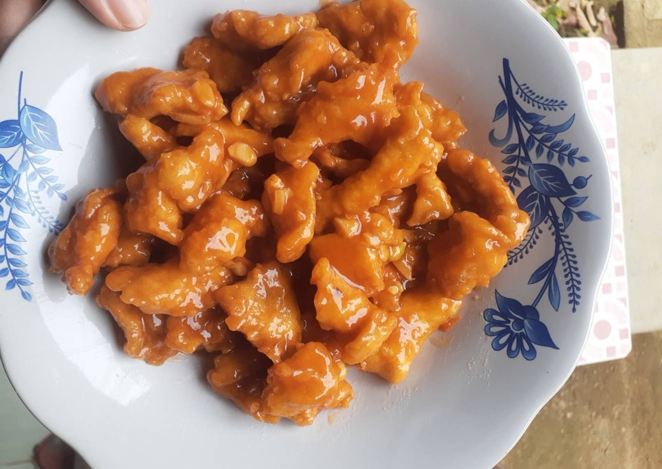 Ayam tepung saos asam manis simple