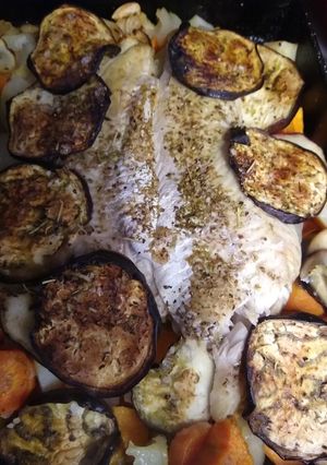 Una foto de Merluza al horno, sencillita