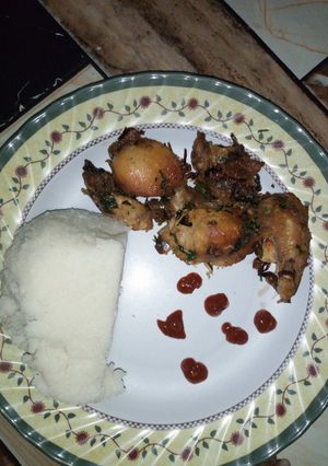 A picture of Kuku wet fry recipe.