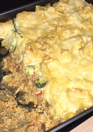 Lecsós rakott tészta recept fotója