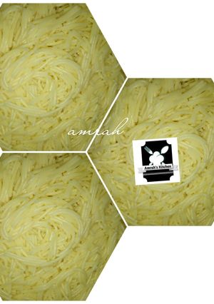 A picture of White spaghetti.