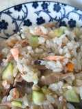 [easy & healthy] Salmon takikomi gohan