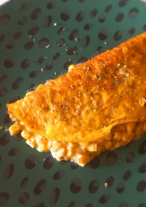 Una foto de Omelette de choclo cremoso