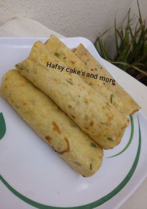 A picture of Lefse (flat bread).