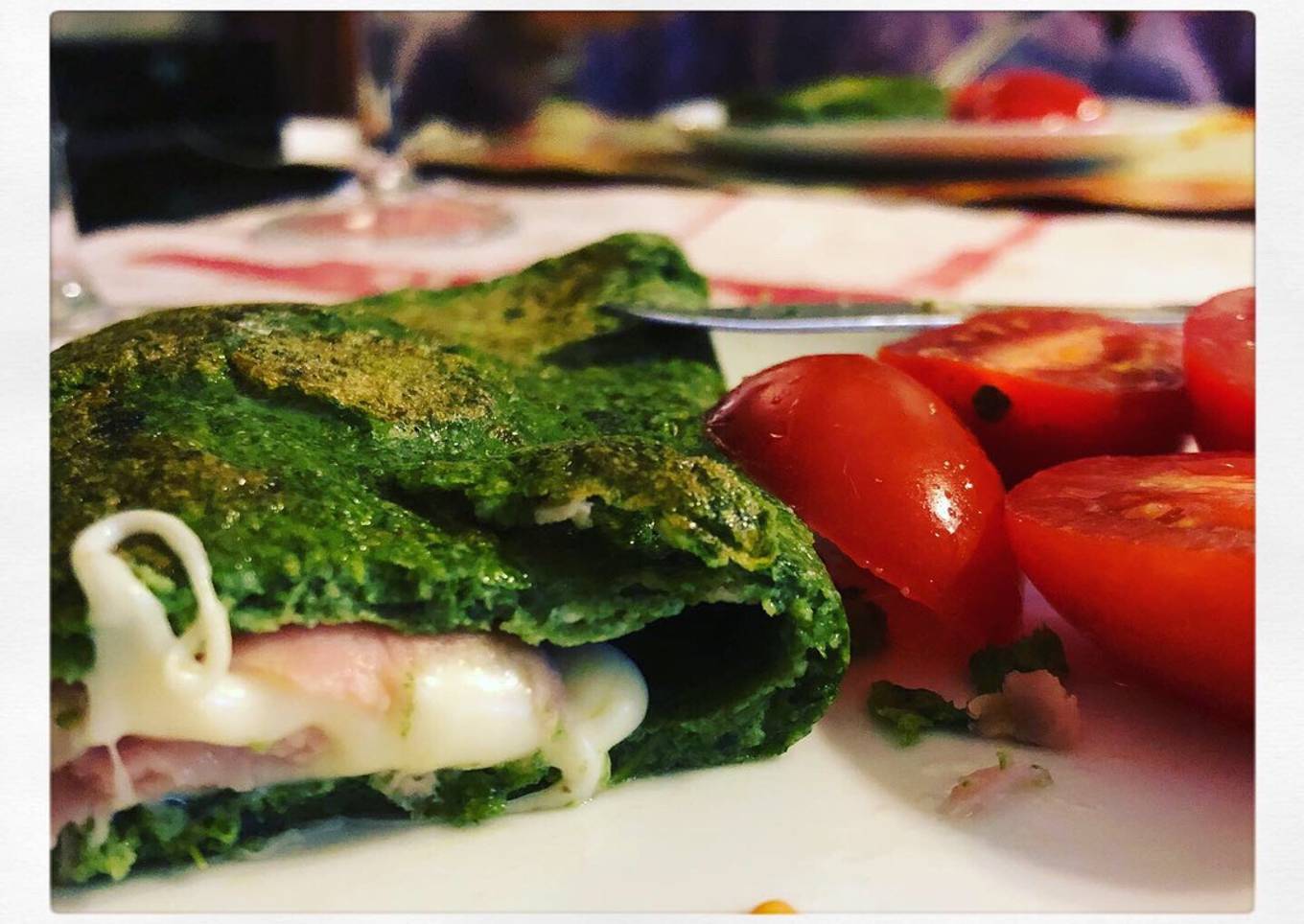 Creps de espinaca deliciosos
