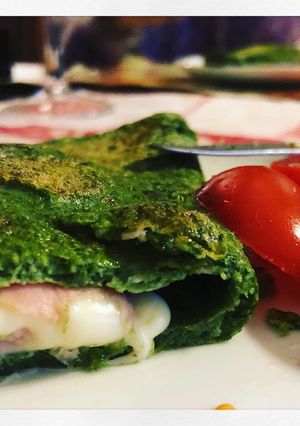 Una foto de Creps de espinaca deliciosos